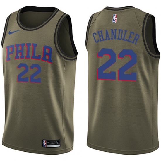 Mens-Nike-Philadelphia-76ers-22-Wilson-Chandler-Swingman-Green-Salute-to-Service-NBA-Jersey_14010_550X550