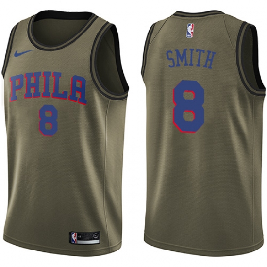 Mens-Nike-Philadelphia-76ers-8-Zhaire-Smith-Swingman-Green-Salute-to-Service-NBA-Jersey_14008_550X550